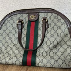 Gucci Ophidia Dome Top Handle Bag GG Coated Canvas Medium AS IS - See Pics