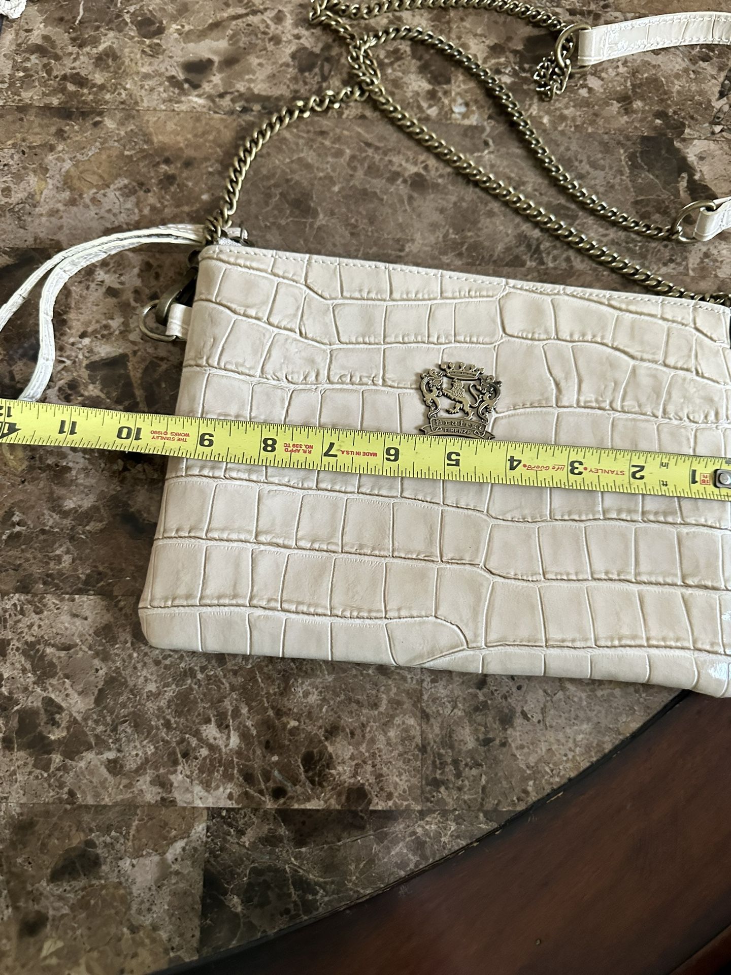 Genuine Leather Pratesi Firenze Crossbody/wristlet -made In Italy