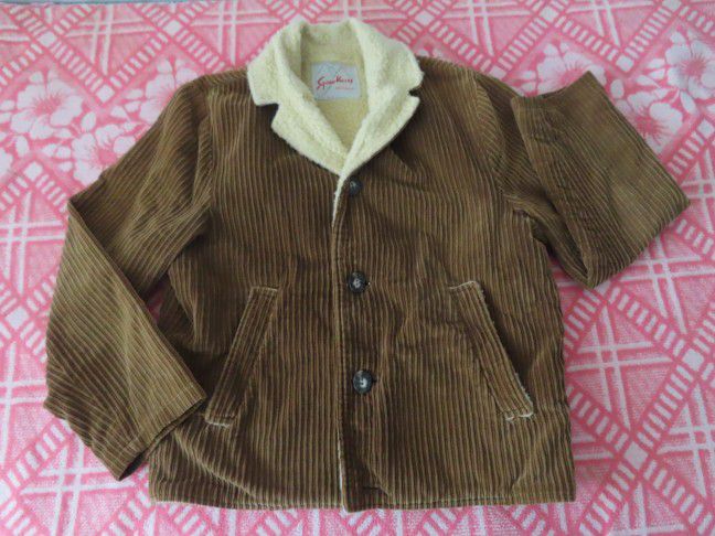vintage squaw valley originals sherpa  corduroy jacket no size (READ!!!!)