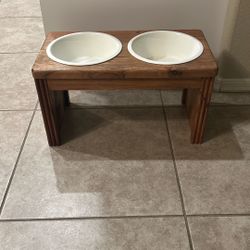 Dog Bowls And Holder