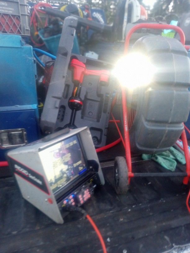 Rigid Sewer Line Camera And Monitor And Rigid Locator