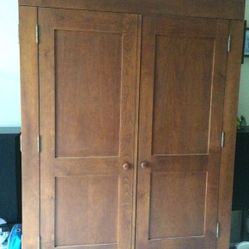 Armoire with TV