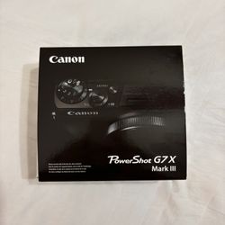 Canon Powershot G7x Mark 3