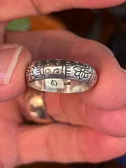 Vintage Brighton Sterling Silver Daisy Band Ring