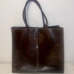 Guia Brown Leather Tote