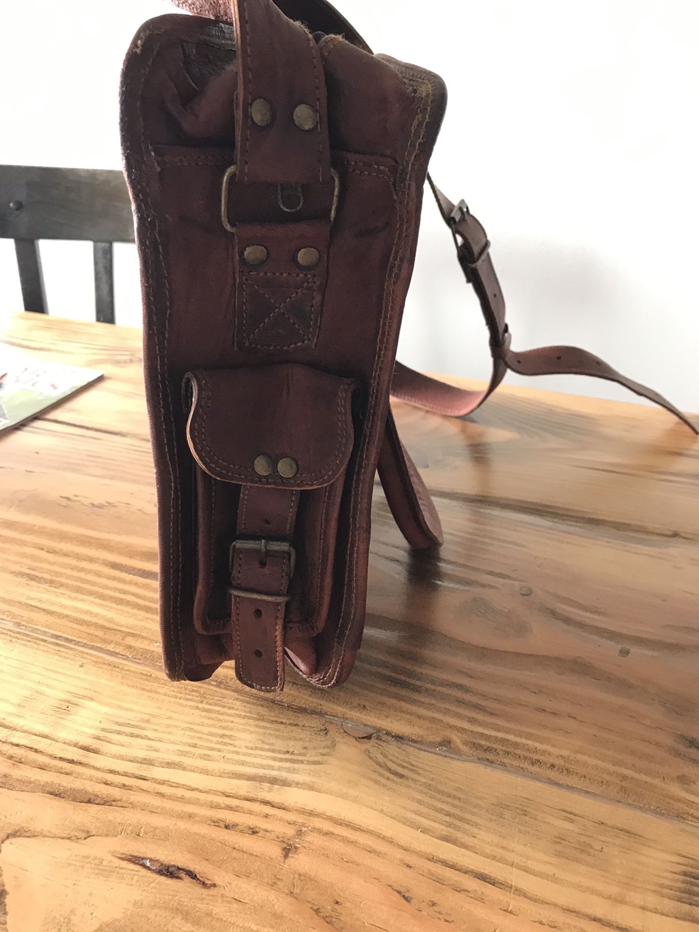 Laptop / book LEATHER bag