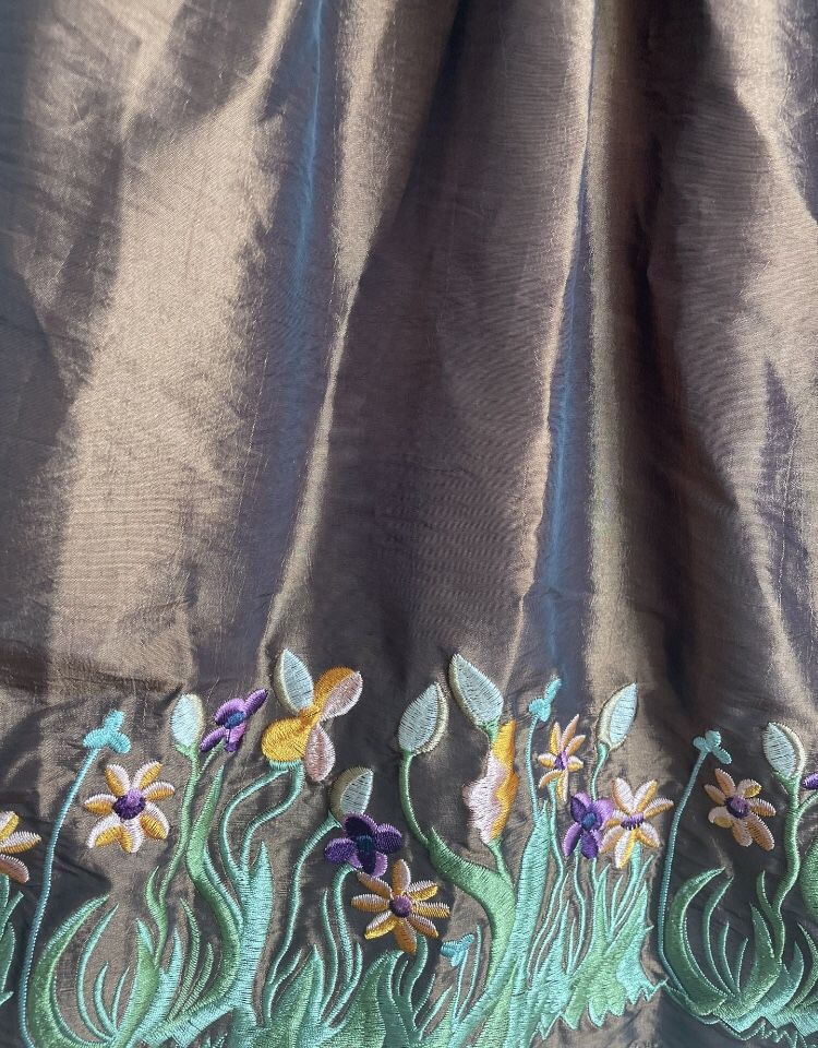 Great Condition Brown Skirt Floral