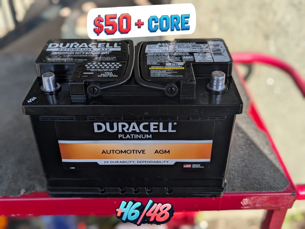 AGM Car Battery / Group Size 48/H6