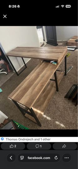 L shaped desk