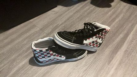 Vans High-Top Checkerboard Sneakers