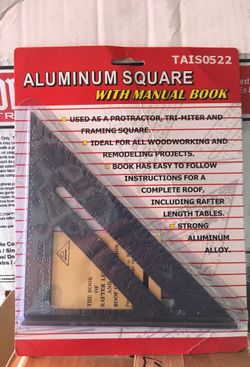 Aluminum square with manual bookk