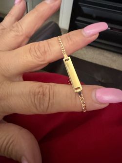 Child’s gold ID bracelet