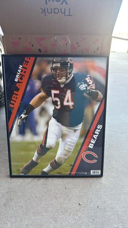 Framed Brian Urlacher poster