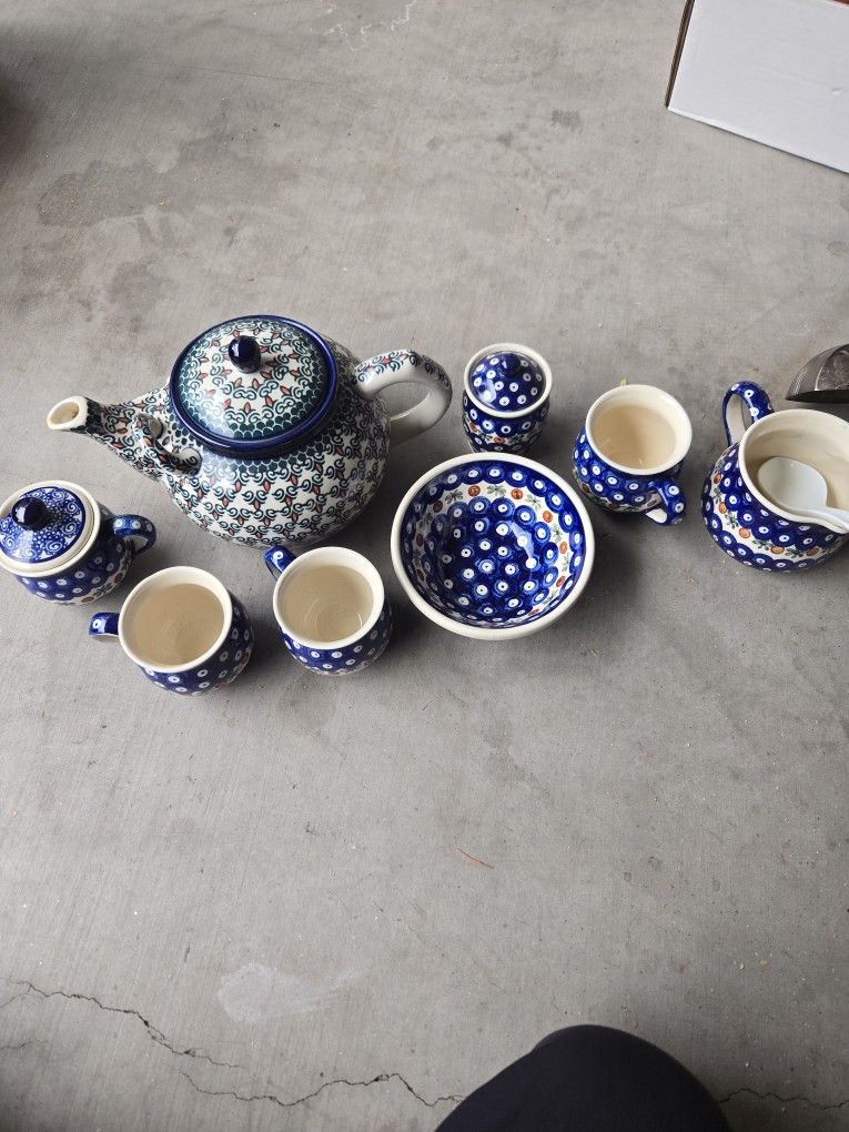 Hand Made Polish Tea Set