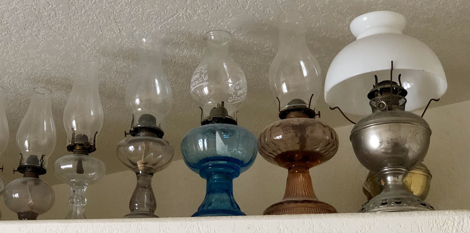 Glass Antique Oil Lamps