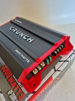 CRUNCH 3500 WATTS MONOBLOCK 1 OHM STABLE BUILT IN CROSSOVER WITH BASS CONTROL CAR AMPLIFIER