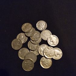 Buffalo Nickels And Liberty V Nickels