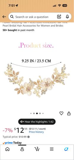 Bridal hair accessories