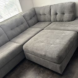 ASHLEY FURNITURE - GREY SECTIONAL 