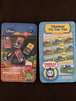 Handy Manny Domino Game and Thomas The Train Tic-Tac-Toe Game