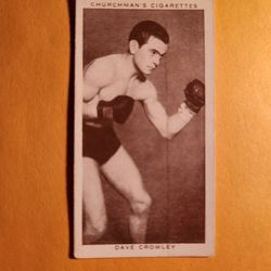 EX-NM Authentic 1938 Churchman's Cigarettes Dave Crowley Boxing Tobacco Card #9
