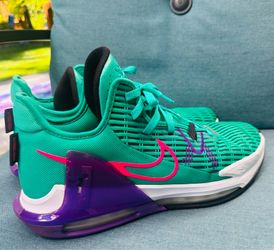 Nike Lebron Witness 6 VI South Beach 'Emerald Berry' Basketball Mens Size 13