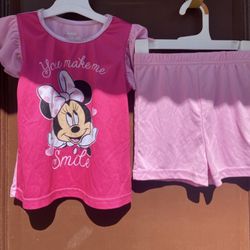Minnie Mouse Pink Set 4T