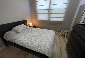 Bedroom Set – IKEA MALM Bed, Mattress + Towel Ladder