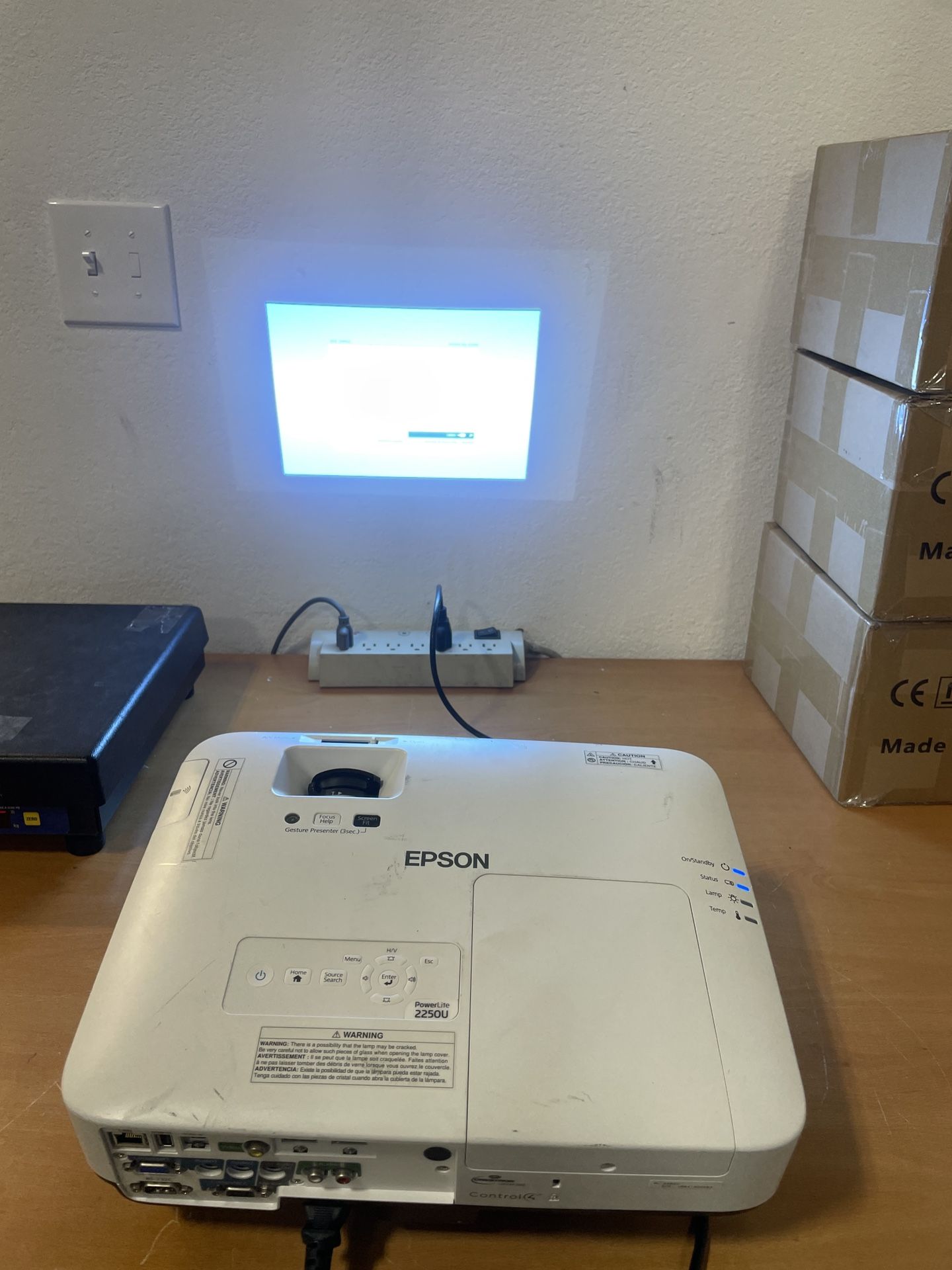 Epson Power Lite Projector Model 2250U With Power Cord