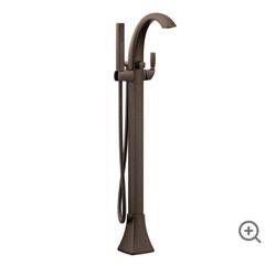 Floor-Mounted Tub Filler & Handshower & Valve