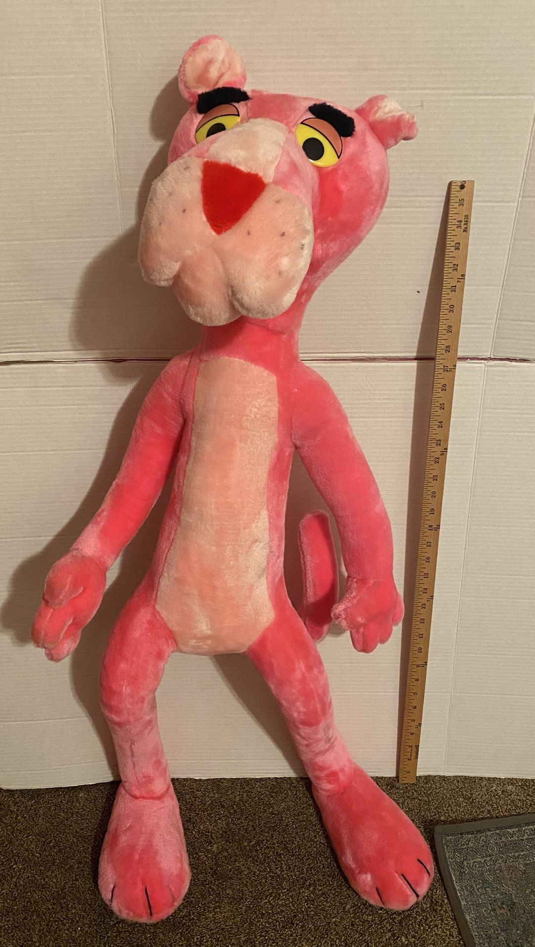 1980 Vintage Pink Panther Oversized United artists Plush