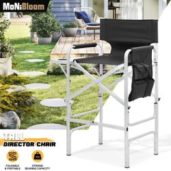 Foldable Director Chair-31" Seat Height-Cup Holder Tray+Side Pocket ❗️❗️❗️