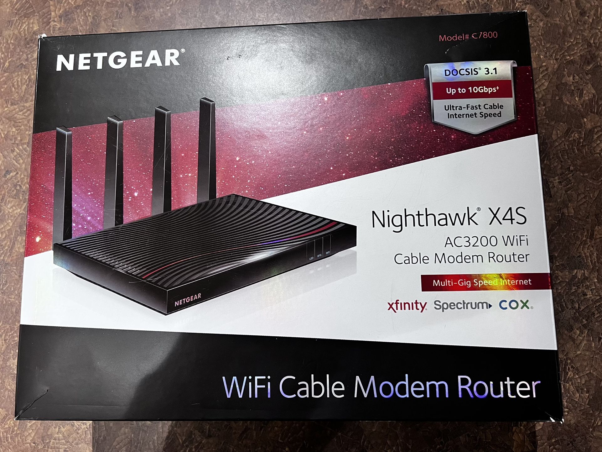 NETGEAR Nighthawk X4S Wifi Cable Modem Router  