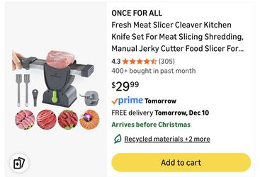 Meat Slicer ‘Once For All’ New!