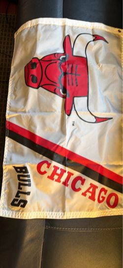 Vtg Chicago Bulls Basketball Outdoor Banner Flag 36”x24” OBO