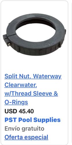 Split Nut. Pool Supplies