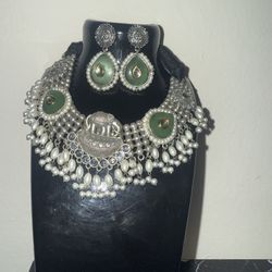 German Silver Necklace Set