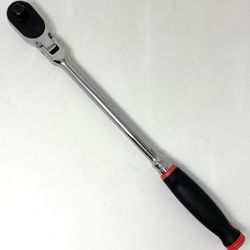 Snap-on SHF80A - 1/2" Dr. Soft Grip Long Handle Flex-Head Ratchet - Red