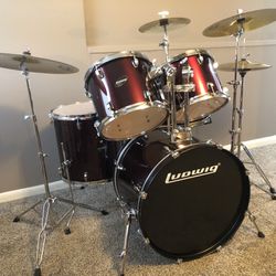 Complete LUDWIG/MEINL Drum Set