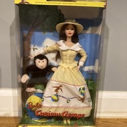 New-Collectible Barbie & Curious George 