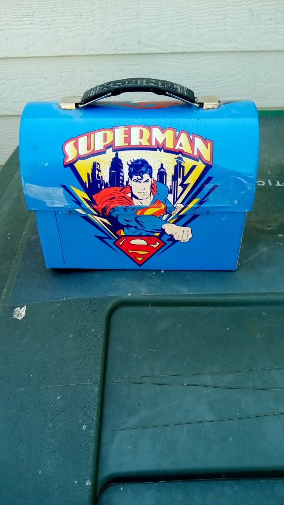Tin Superman Lunch Box