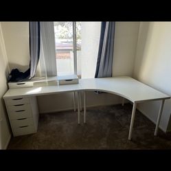 Desk, Desk Chair, Printer