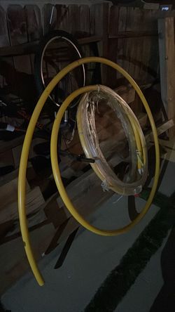 1 1/4 inch yellow underground gas pipe