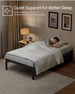 Twins size VASAGLE Metal Platform Bed Frame twin size