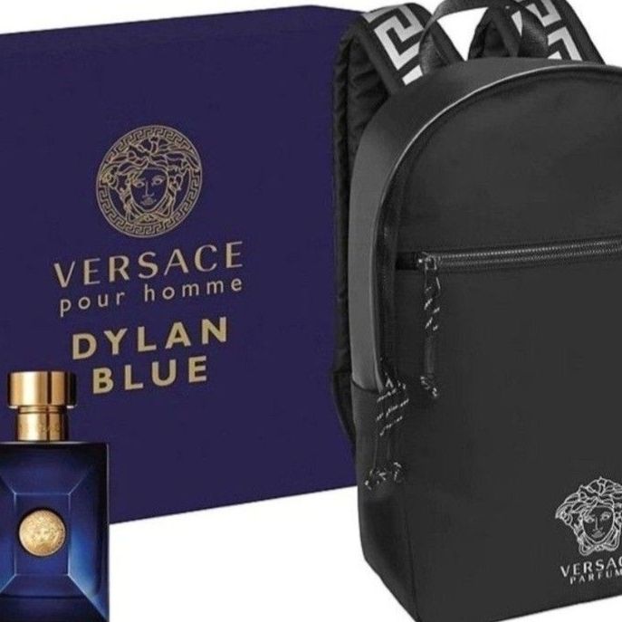 Versace Dylan Blue Pour Homme 3.4oz Giftset With Backpack See My