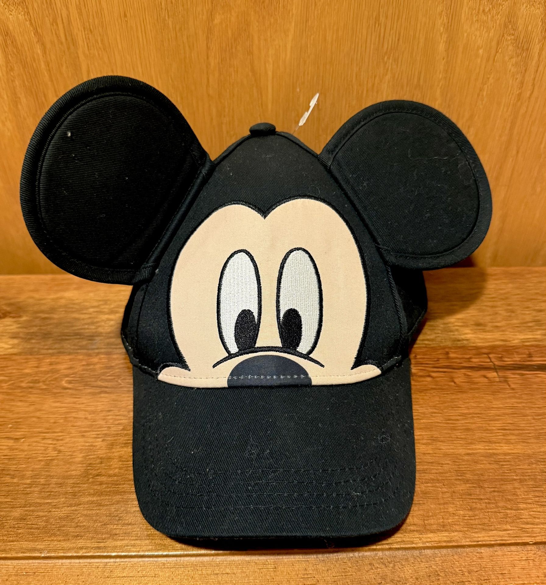 AUTHENTIC Disney Hat Cap Snap Back Black Mickey Mouse Ears Baseball Kids Youths