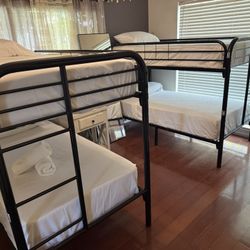2 Bunk Bed With 4 Mattress All New Furniture And Free Delivery. 