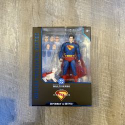 In Hand, Brand New, Never Opened Mcfarlane - DC Multiverse - 2025 Superman Movie - David Corenswet - Superman & Krypto - 7” Action Figure