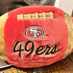 Vintage San Francisco 49ers NFL Plush Football Ken Tex