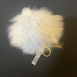 Zaras Bag Charm Fur Keychain